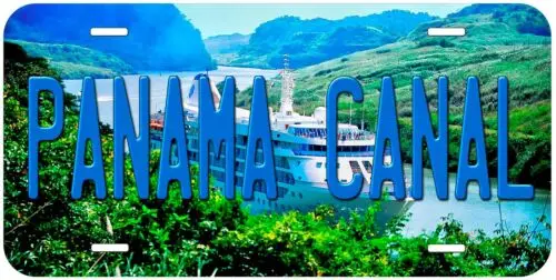 Panama Canal Aluminum Novelty Car License Plate Aluminum