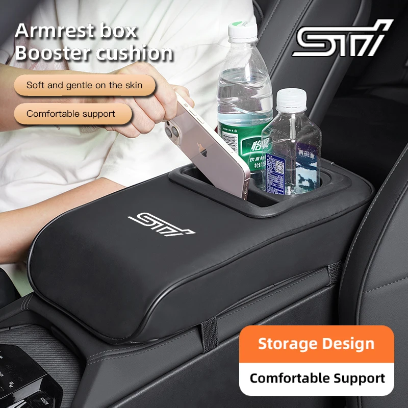 

Car Armrest Cushion Thickened Memory Foam Height Pad For Subaru STI XV Forester BRZ Smart Legacy Impreza WRX 2006 Ascent Tribeca