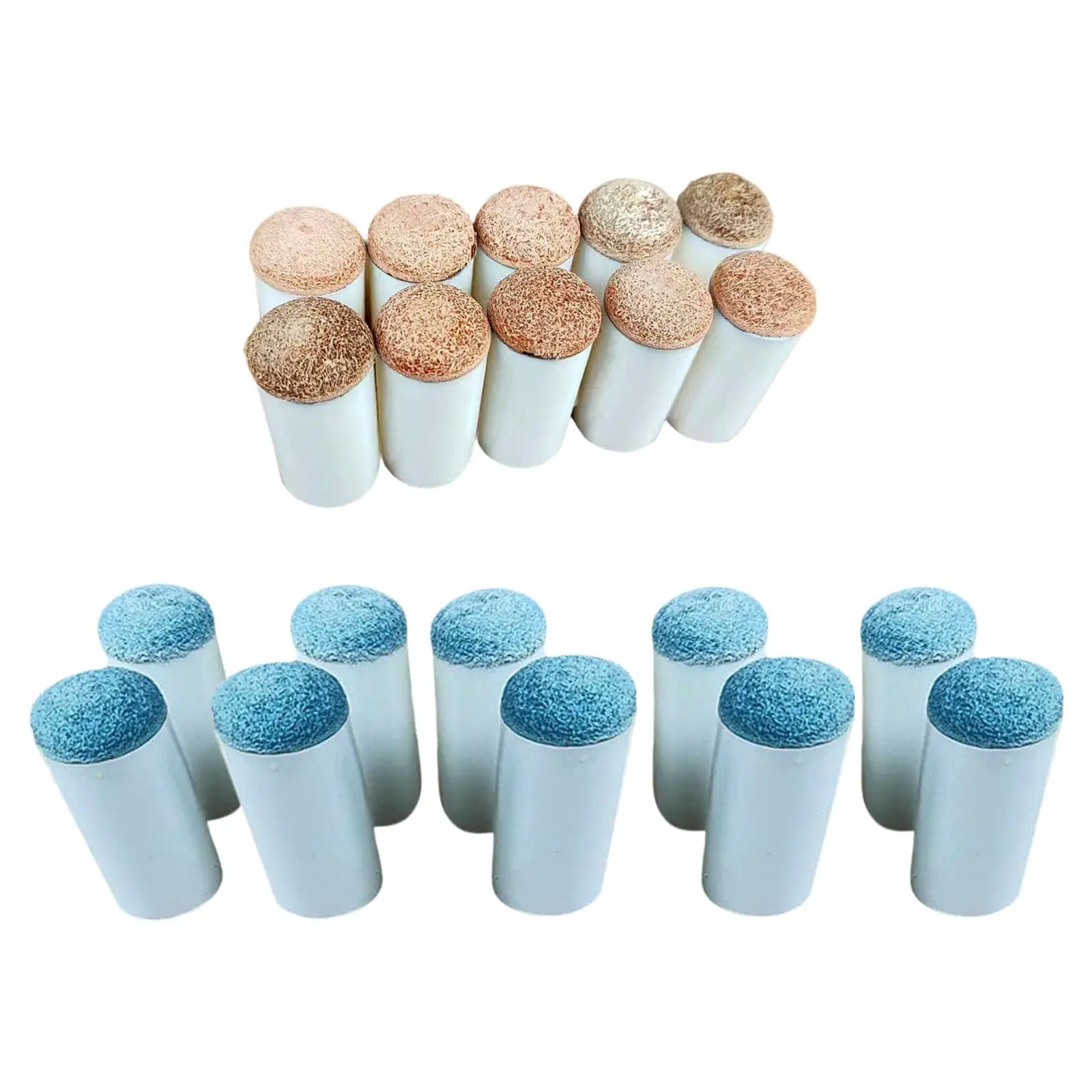 10Pcs Billiard Pool Cue Tips Easy to Install Detach 12mm Pool Cue Stick Tips