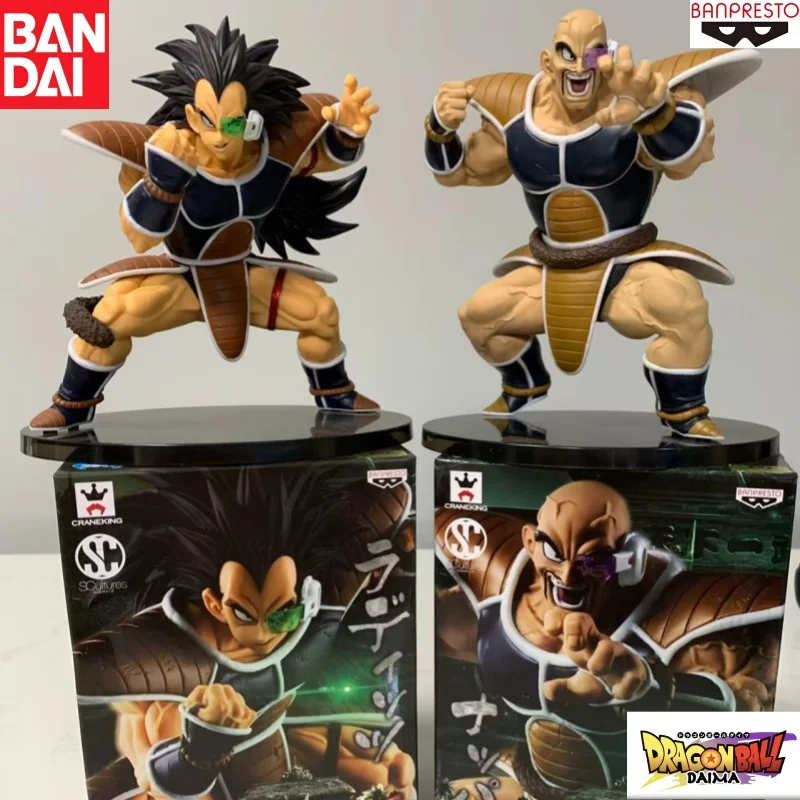Bandai Original en Stock Banpresto Dragon Ball Anime Raditz Nappa modelo figura de acción modelo de garaje muñeca nuevo regalo en caja