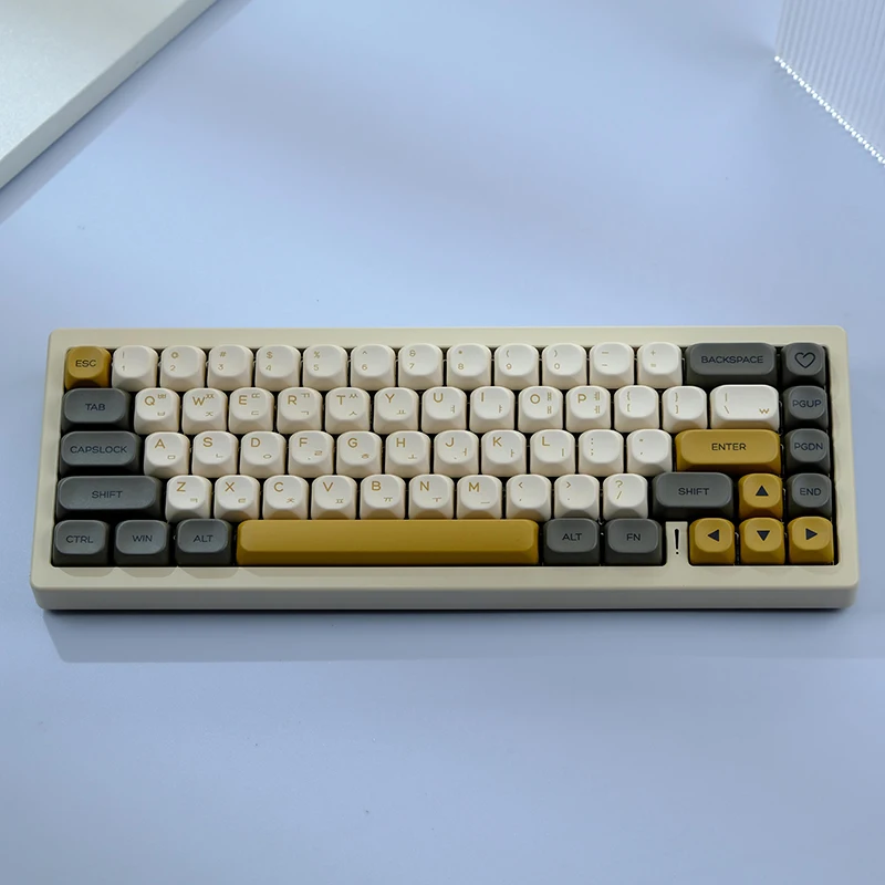 

Glimmer Similar MOA Keycaps KOA Profile PBT keycap For Mx Switch Mechanical Keyboard ISO 7U Russian Korean Japanese Key Cap GK61