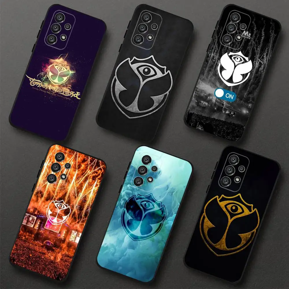 

Tomorrowlands Phone Case For Samsung S 25,24,23,22,30,21,10,9,Ultra,Plus,Lite,FE,4,5G Black Soft Case
