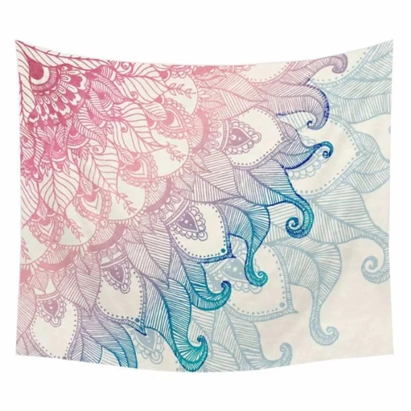 Nuevo estampado 150x130cm mantas de Mandala bohemia tapiz elefante manta colgante de pared dormitorio decoración del hogar Mandalas estera de playa