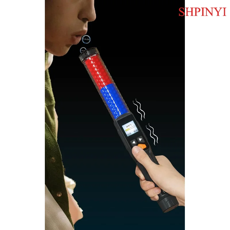 Aikesi Factory Price Professional LCD Digital Display Alcohol Tester Breathalyzer  OEM ODM OBM