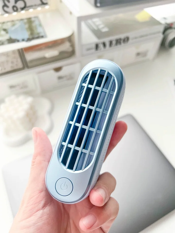 Ranvoo L20-A Handheld Electric Fan Double Cooling Of Bidirectional Cold Flow Handheld Electric Small Fan Light Weight For Gifts