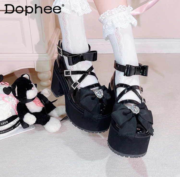 

Original Mine Mass-Produced Subculture Thick-Soled Shoes Japanese Sweet Elegant Girl's Lolita High Heels Women's Platform Shoes