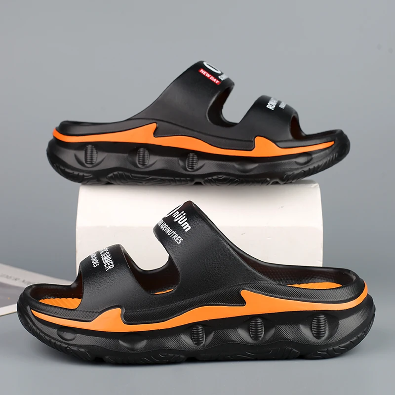 

Летние мужские тапочки, удобные мягкие шлепанцы, домашние и уличные сандалии, пляжная модная мужская повседневная обувь, мужские и женские домашние тапочки