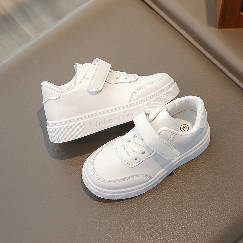 2025 جديد للأطفال حذاء كاجوال تصميم جلدي مدرسة أطفال أحذية رياضية للجنسين كل مباراة أربعة مواسم بنين بنات أحذية الأطفال Оbuvire #3