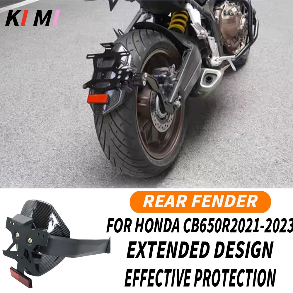 

FOR Honda CB650R Cb 650 R Cb 650R 2021 2022 2023 Motorcycle Rear Wheel Mudguard Fender With License Plate Holder Led Light