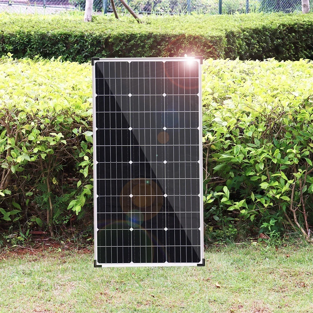 Solar Panel Rigid Glass Solar Panel 3000W 18V Monocrystalline High-efficiency Charging Outdoor Solar Cells For Home RV Camping