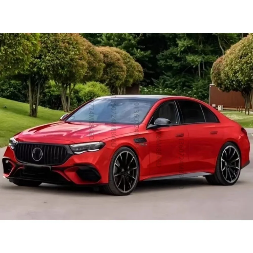 

Matte Black Sport Black Warrior Radiator Grille Mesh for Mercedes W214 2023-2024 E200 E350 E450e - OEM Fit Pre-Facelift Replacem