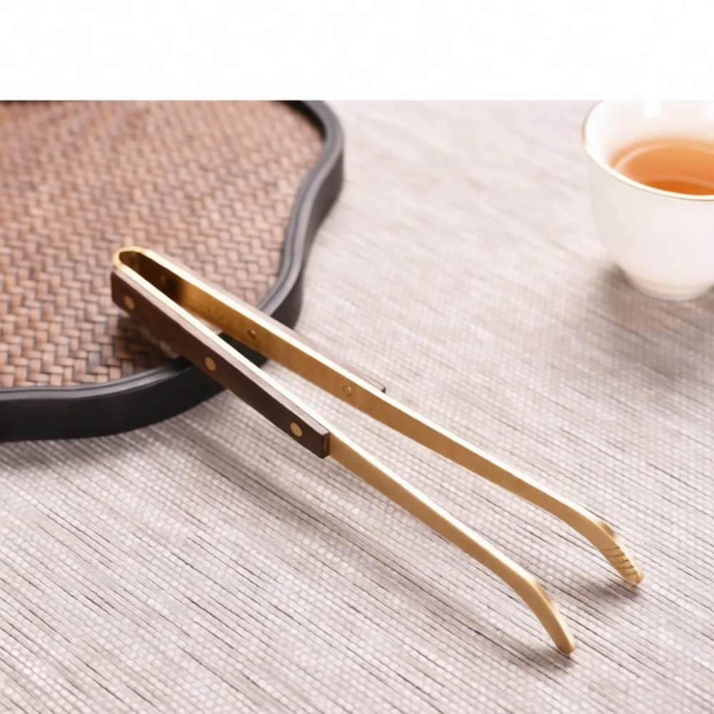 Natural Ebony Wood Tea Tools Set Chinese Ceremony Accessories Essential For Kung Fu Tea Brewing And Tea Table Setup