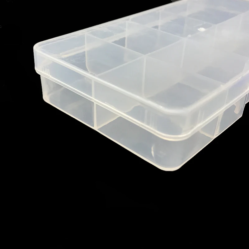 10 compartimentos de plástico transparente para almacenamiento de joyas, decoraciones artísticas para uñas, organizador portátil, cuentas de diamantes de imitación, accesorios para decoración de uñas