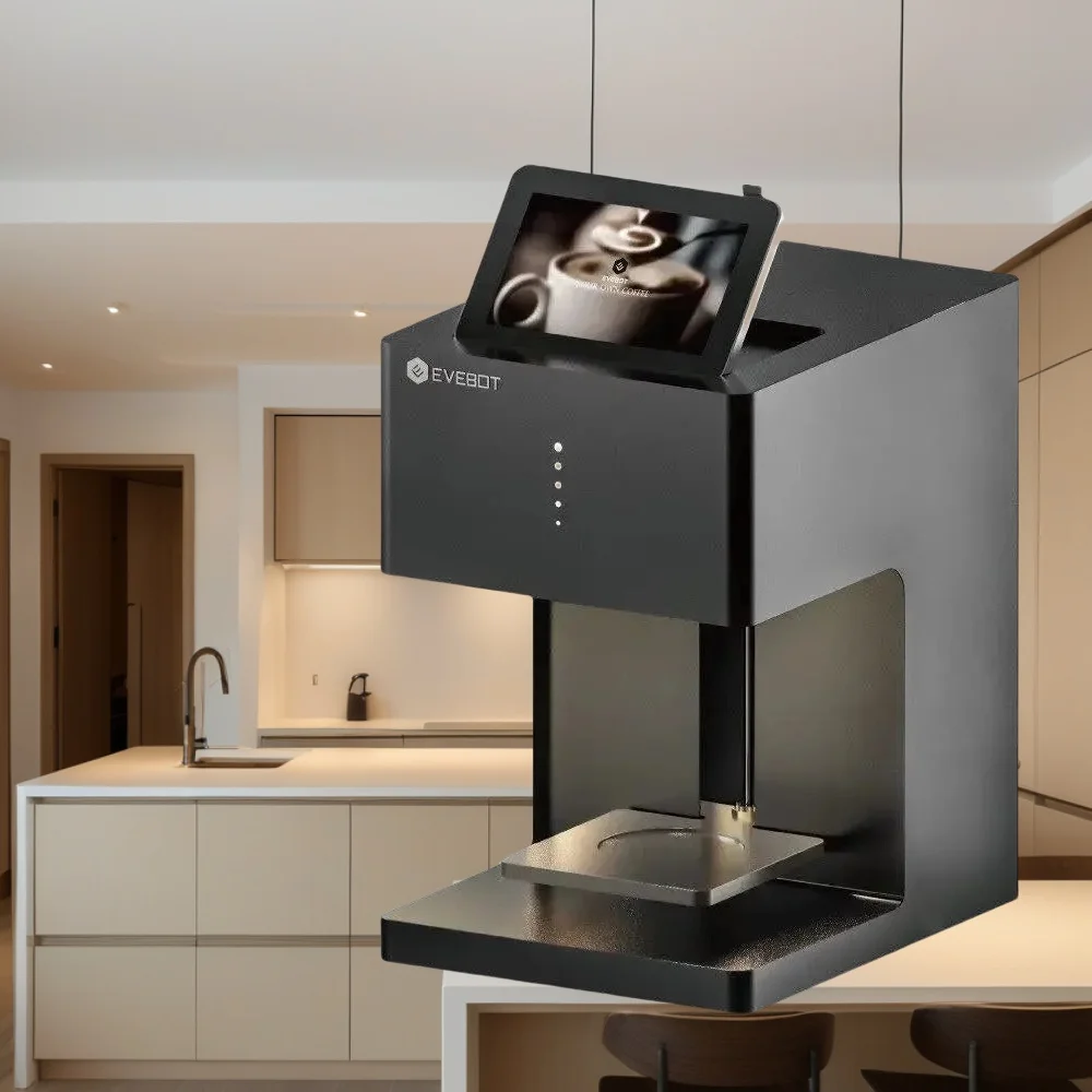 STLF JW لطابعة الطعام التجارية ثلاثية الأبعاد EB-pro-طابعة فنية لاتيه القهوة الأوتوماتيكية حبر صالح للأكل لشعار مخصص صور كعكة فليكس/