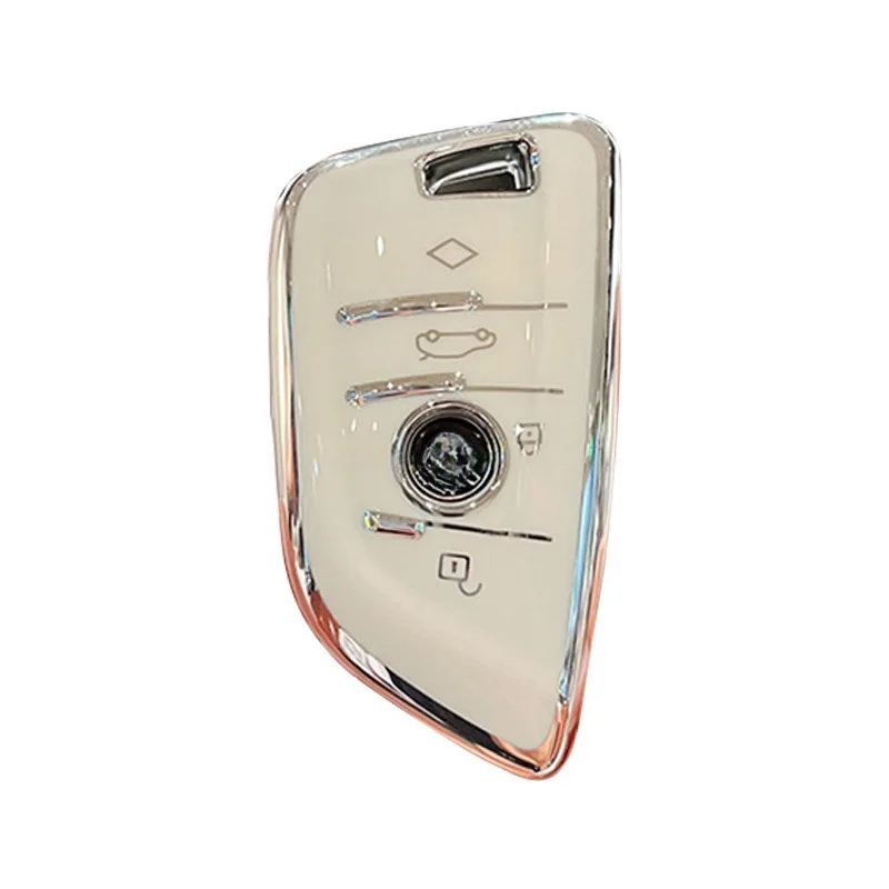 

TPU Key Case Key Chian for BMW 5 Series, 3 Series, X3, X5, X1, 1 Series - Full Coverage Key Cover with Rhinestone Design