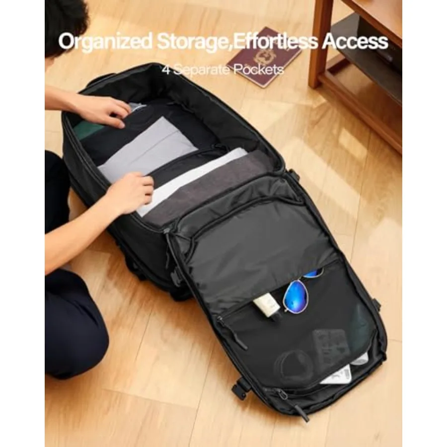 GHERSON Reise-Laptop-Rucksack, TSA-freundlich, Flugzugelassenes Handgepäck, wasserabweisender, leichter Business-Rucksack Dura