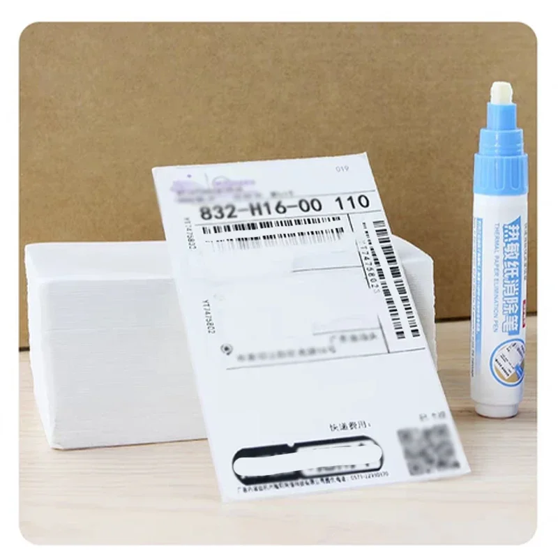 10pcs Secure Privacy Protection Thermal Paper Eraser-Apply to Bank Cards, Phone Bills, Express Shipping Label, Sleek Pen Design