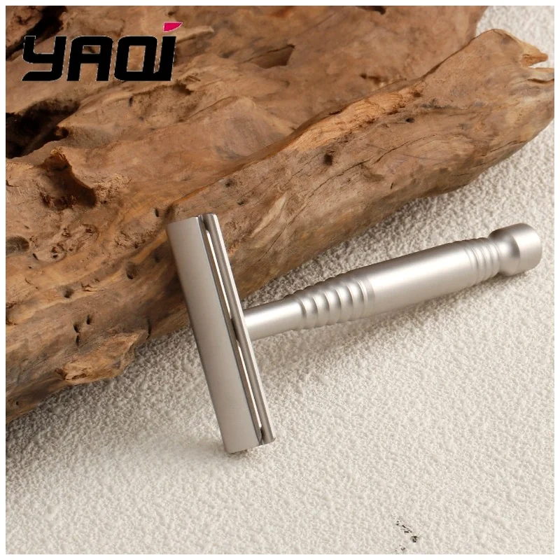 YAQI Safety Razor Remus Matte Painting Color 316 Stainless Steel AC Blade Single-edged Mens Shaving Men Shaving Products
