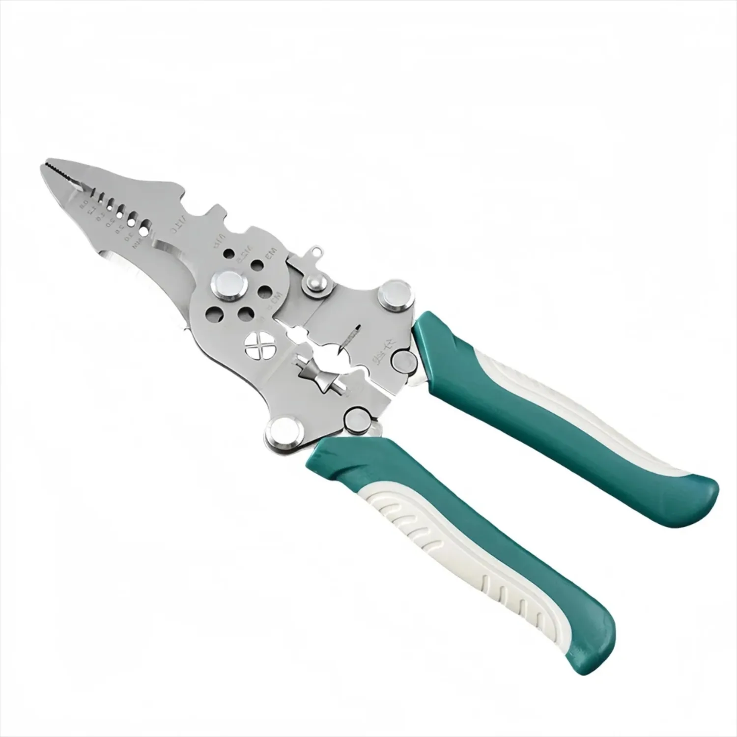 Multifunctional Foldable Wire Stripper Crimper Cable Cutter Pliers Electrician Cable Cutting Wiring Pulling Stripping Tools