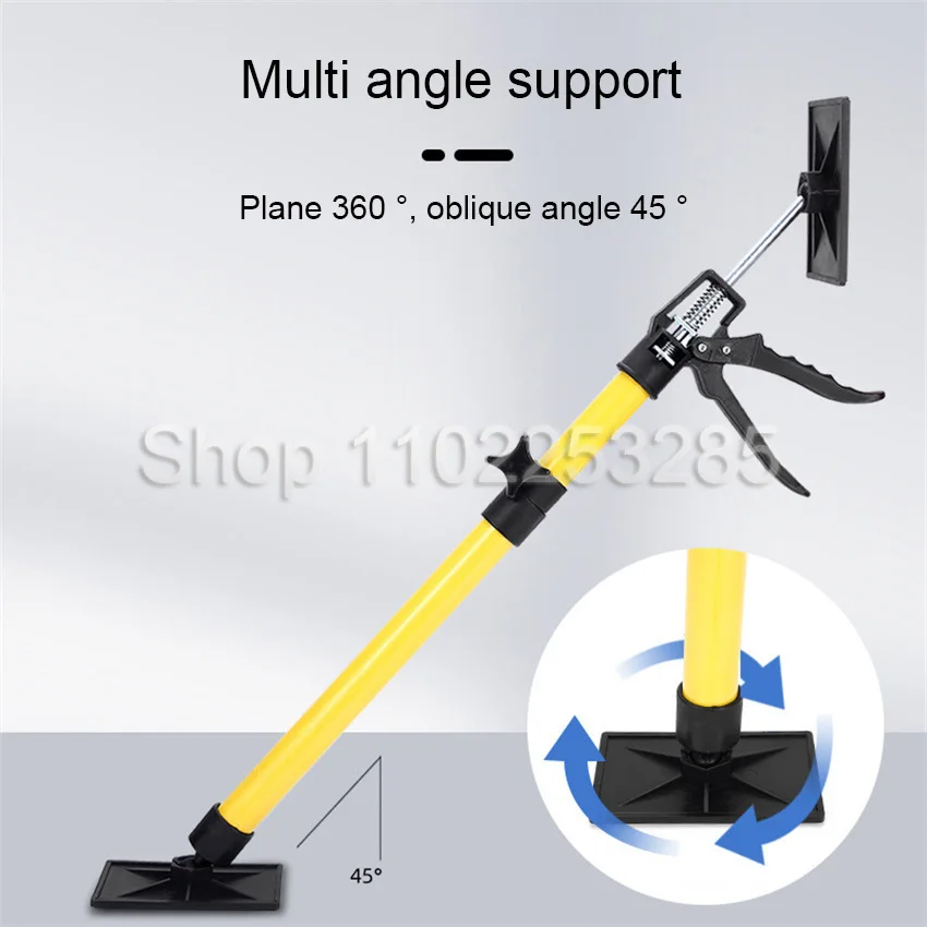 290cm Labor-Saving Telescopic Steel Support Rod Cabinet Jacks Ceiling Support Pole Construction Tool Non-Slip Hand Lifting Tool