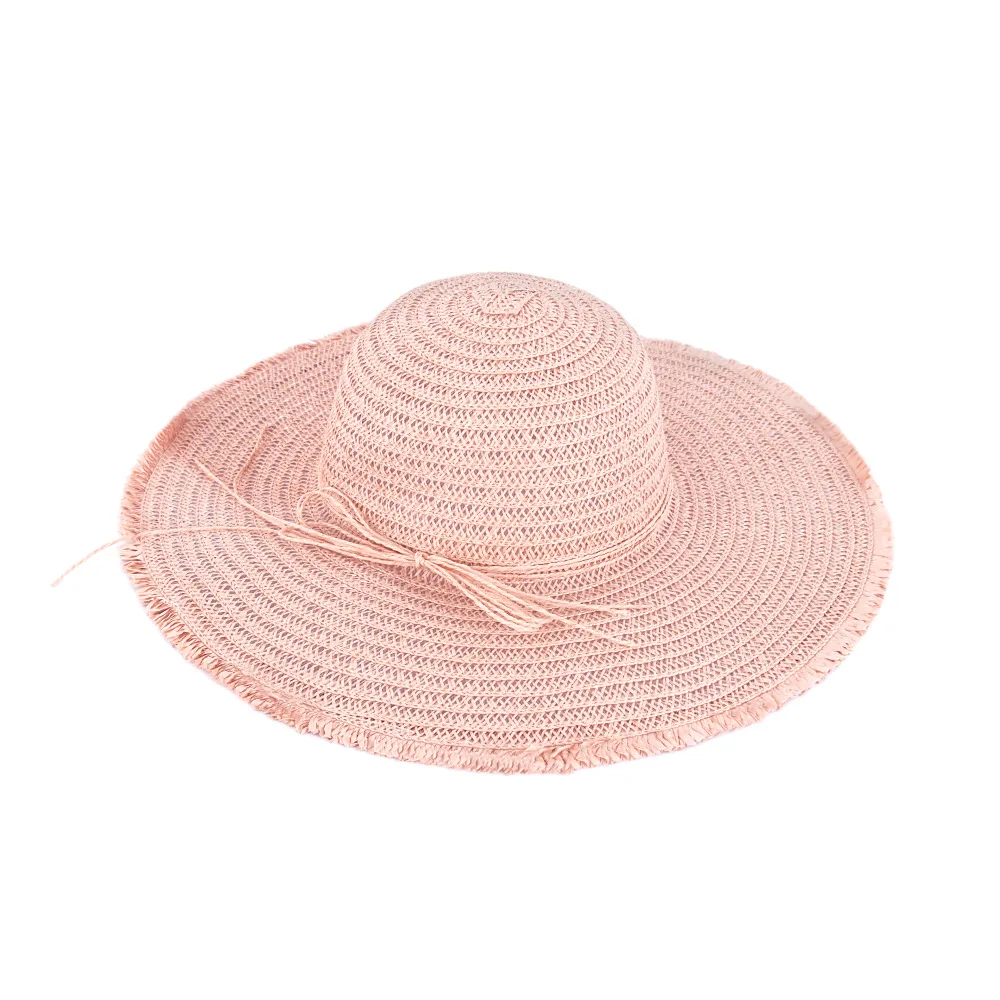 قبعة شاطئ صيفية للسيدات بمحيط الرأس الكبير وقبعة صياد السمك للحماية من الشمس #4
