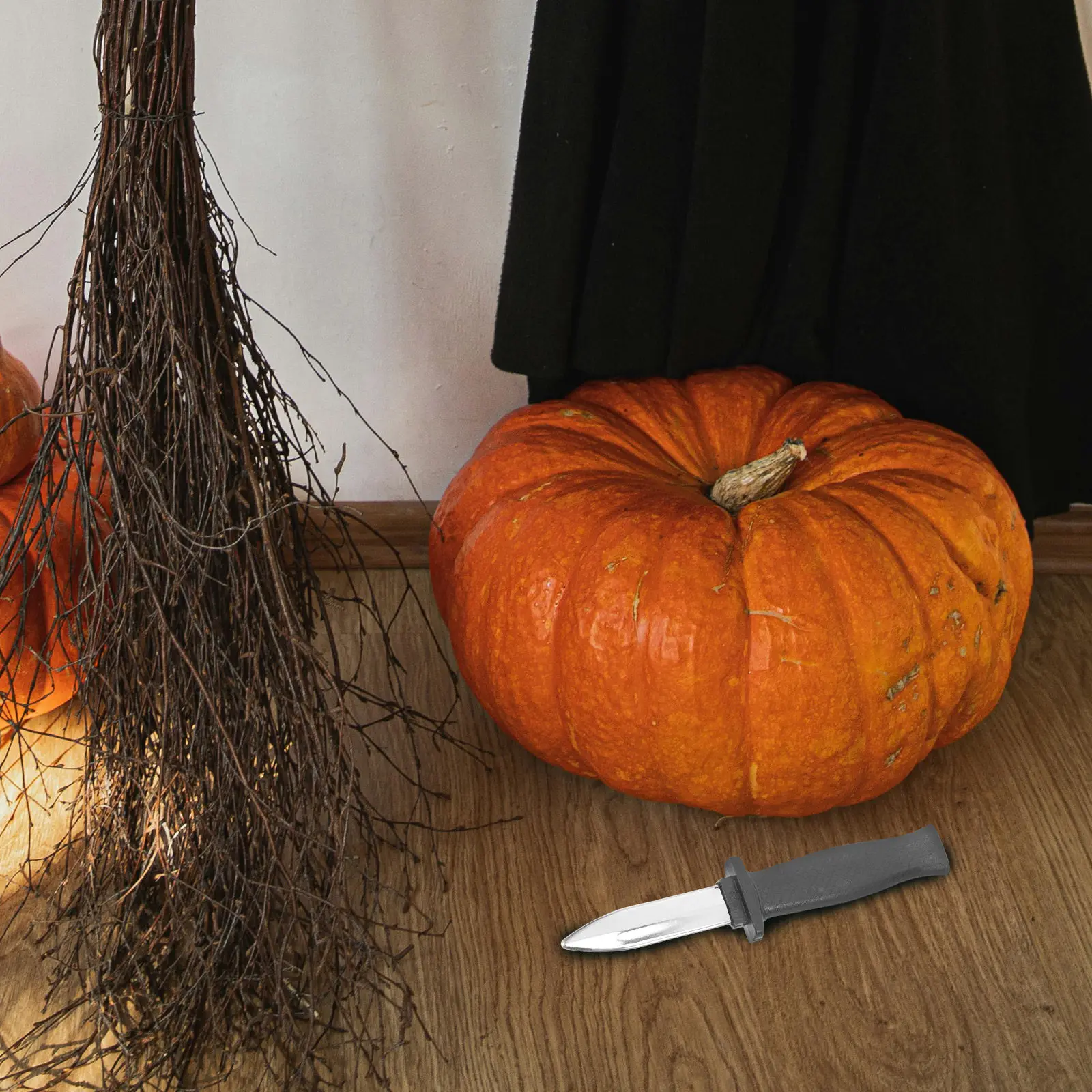 

2Pcs Retractable Plastic Fake Knife Halloween Prank Novelty Disappearing Joke Prop Party Entertainment Retractable Knife