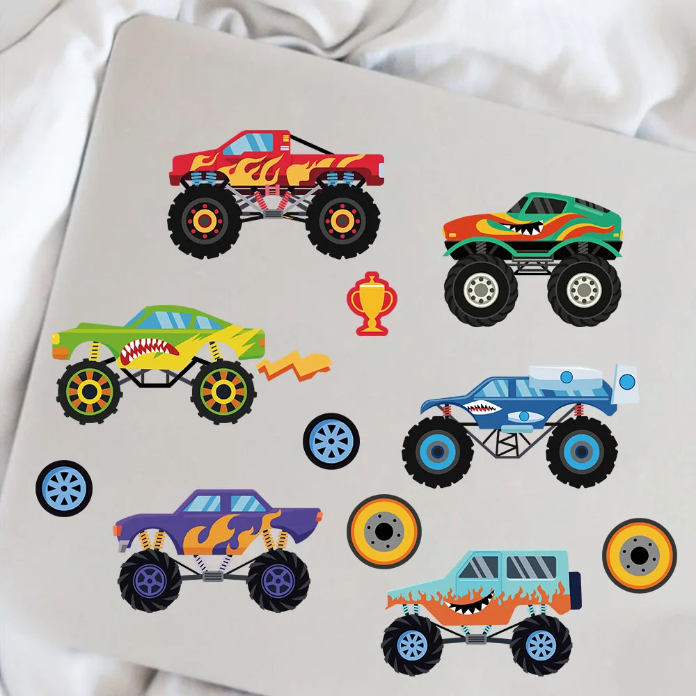 สติกเกอร์ลายกราฟฟิตี้เท่ๆ สำหรับรถออฟโรด 8 ชิ้น สำหรับตกแต่งเคสมือถือ แล็ปท็อป แก้วน้ำ รถจักรยานยนต์ และของเล่น