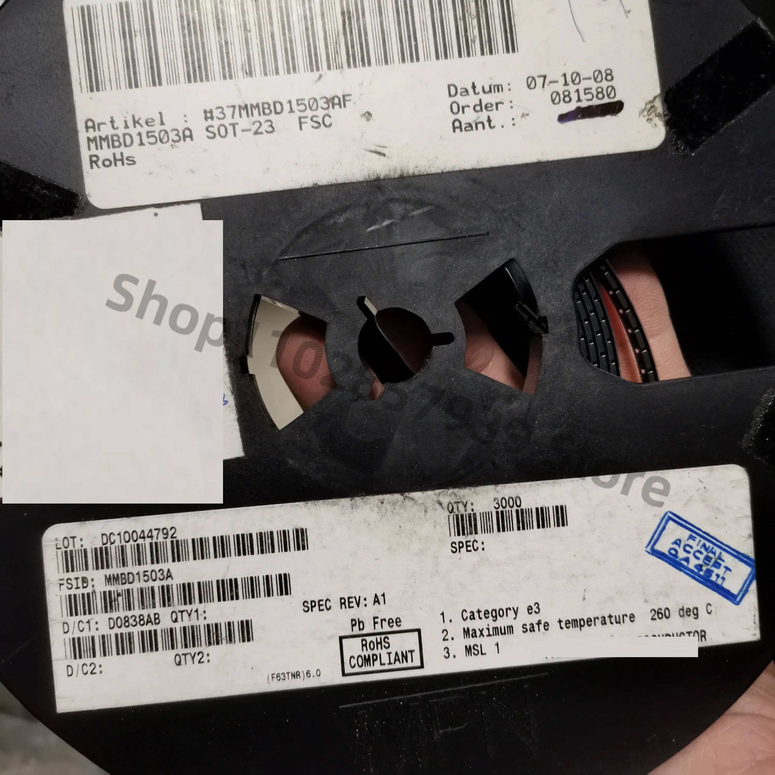

MMBD1503A SOT23 20 шт./лот переключающий диод оригинальное место, бесплатная доставка