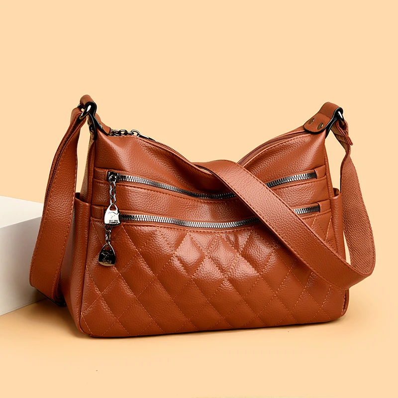 

Luxury Designer Shoulder Crossbody Bags Women Purses and Hangbags Female Genuine Soft Leather Casual Messenger Bag Sac A Main