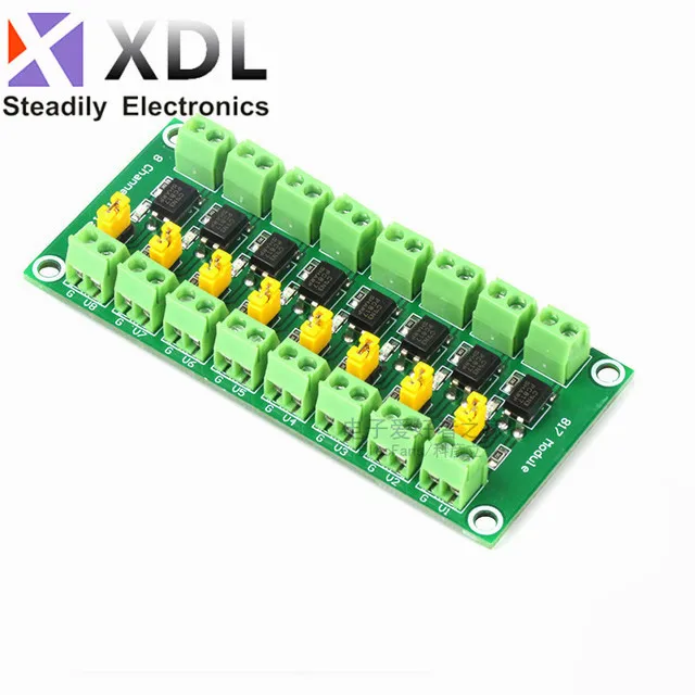 PC817 2/4 Channel Optocoupler Isolation Board Voltage Converter Adapter Module 3.6-30V Driver Photoelectric Isolated Module