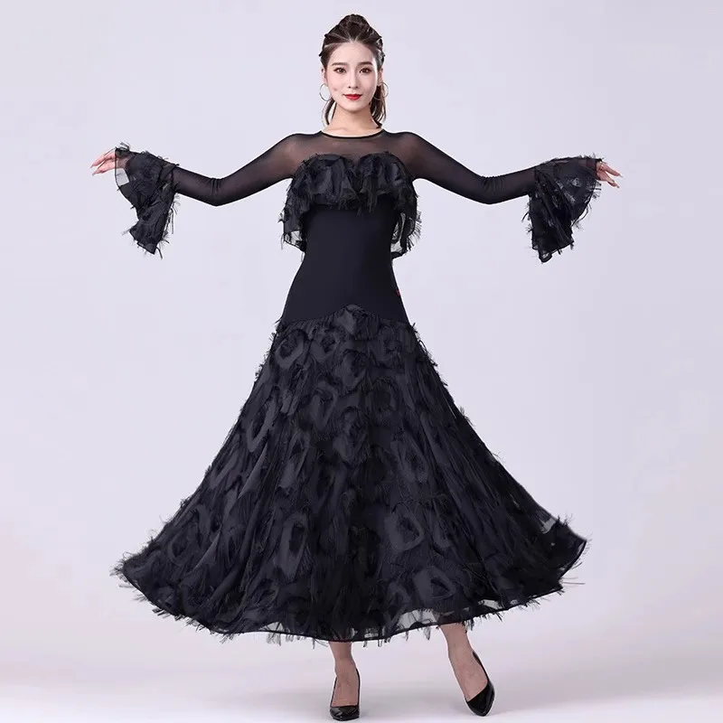 Elegant Ballroom Dance Dress for Women Competition 2023 New High-end Modern Dancing Clothes Standard Waltz Performance Costumes