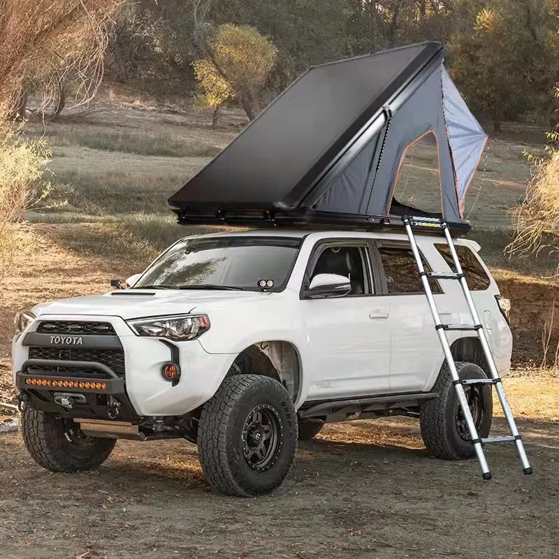 Pickup Off-Road SUV Camping Roof Top Aluminum Hard Shell Rooftop Tent 3 Seconds to Open 4 Season Thinnest Type