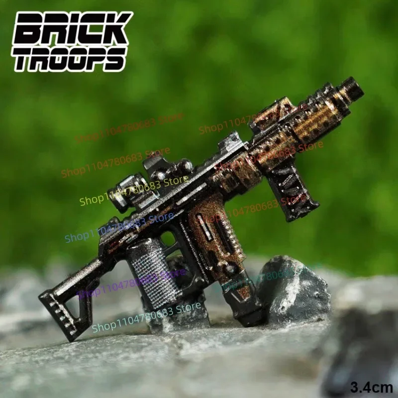 MOC Mini Figure Accessories M4 Assault Rifle Assembly Model Ornament Anime Cartoon Toy Holiday Gift Collection Action Figure