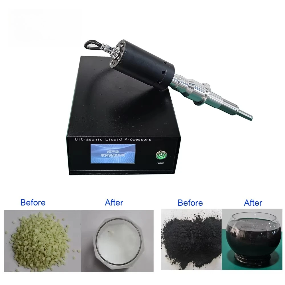 1000W 20kHz Generator for Chemical Fiber in Laboratory Ultrasonic Cleaning Transducer Immersion Ultrasonic Homogenizer