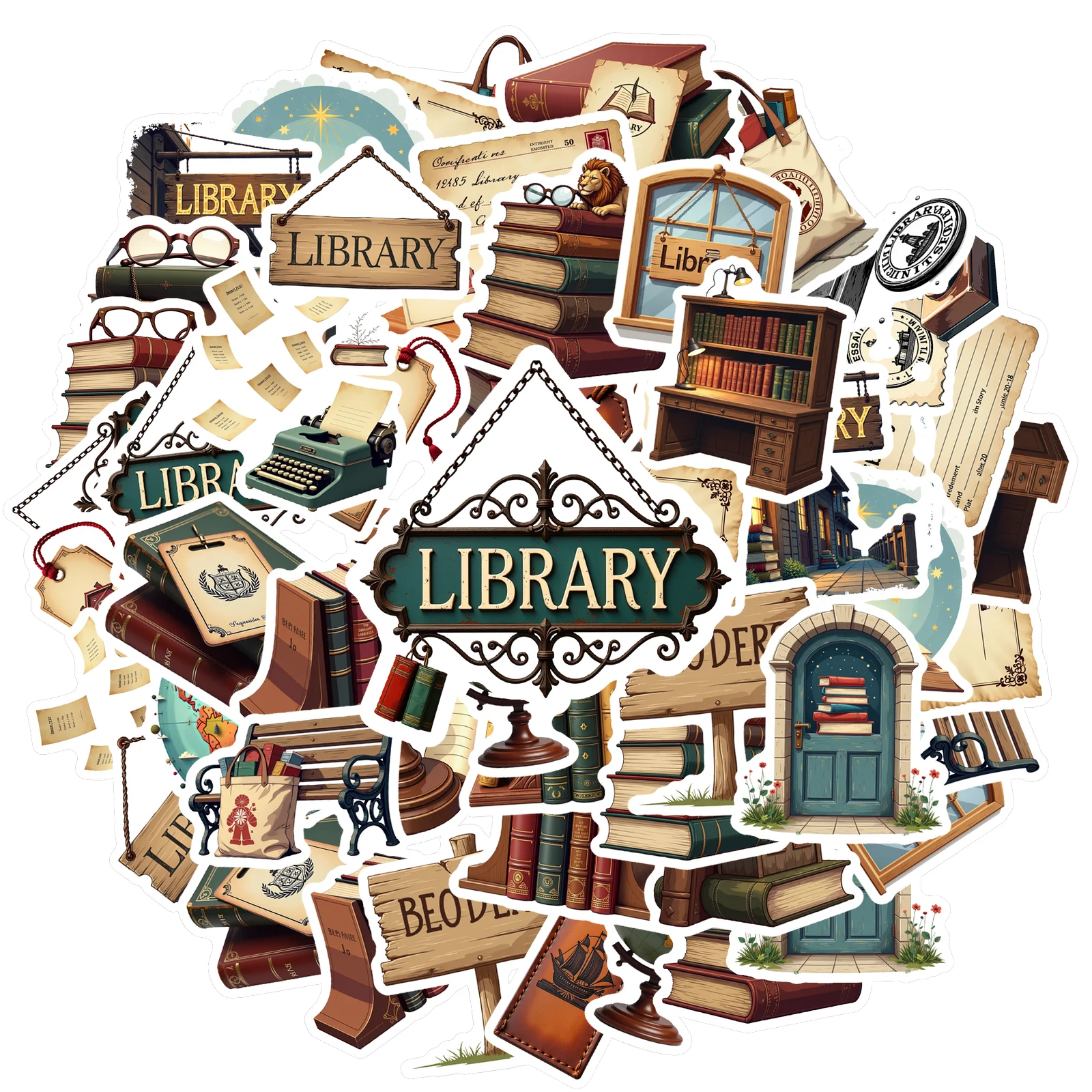 

35-100 шт. ретро наклейки классические литературные наклейки библиотека наклейки для DIY телефона ноутбука альбом велосипед DIY телефон гитара