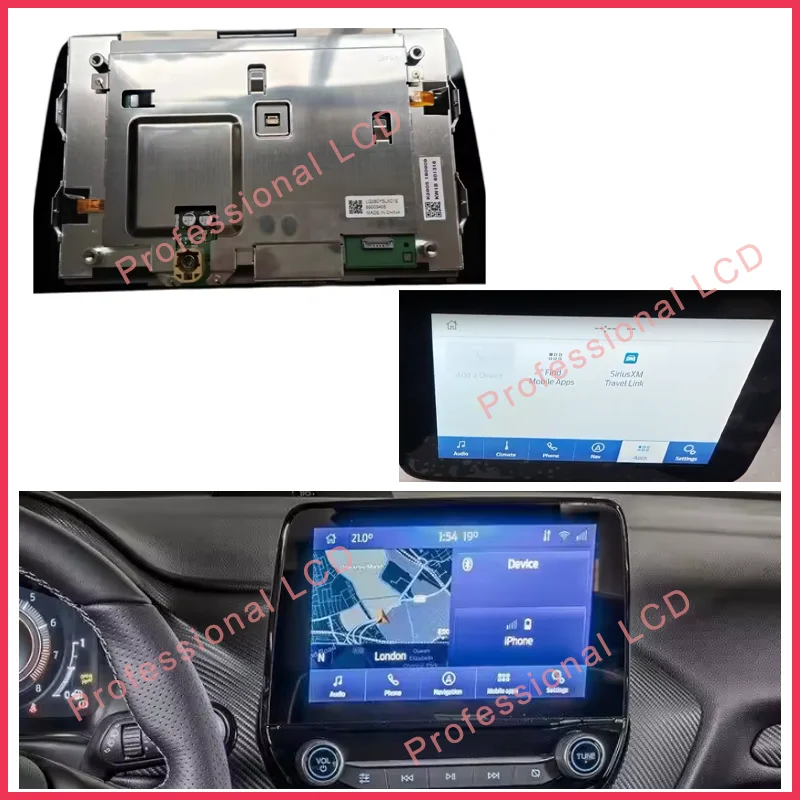 LCD Original de 8 pulgadas con pantalla táctil LQ080Y5LX01 LQ080Y5LX01B para Ford Focus Escsport Fiesta Puma Transit navegación de Audio GPS