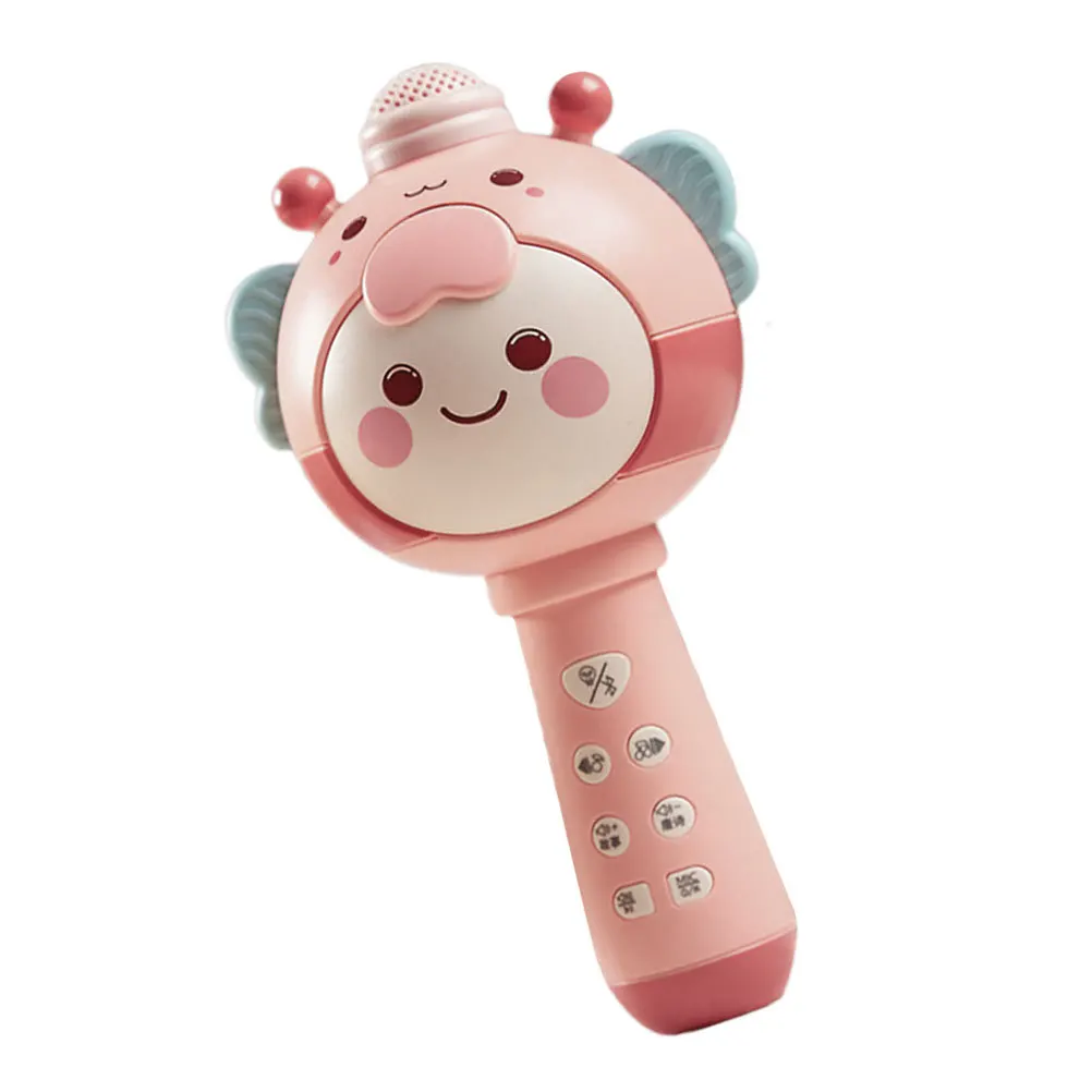 مجموعة واحدة من ميكروفون الأطفال الجميل المحاكاة مع وظيفة مكبر الصوت لحدث الرقص في حفلة عيد الميلاد والعطلات