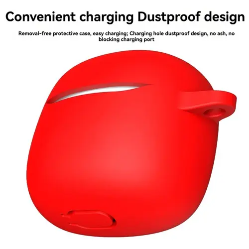 Imagen 2 del producto Funda de silicona para auriculares con Protector de gancho, funda protectora anticaída a prueba de golpes para JBL Tune Flex 2