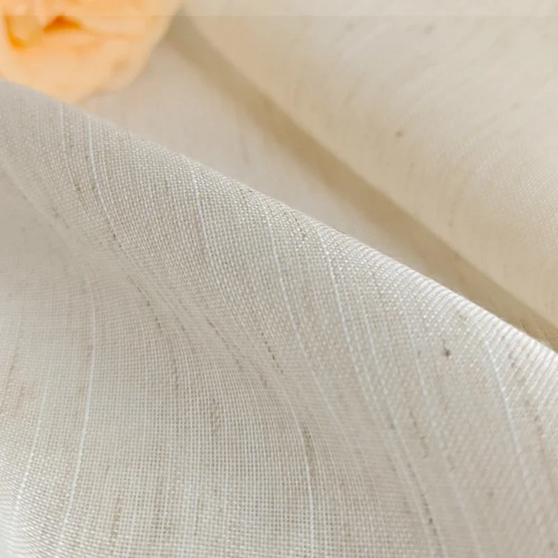 Luxurious Natural Linen Tulle for Window Curtains Shade Drapes Sheer Curtains for Living room Bedroom Home Lounge Blinds