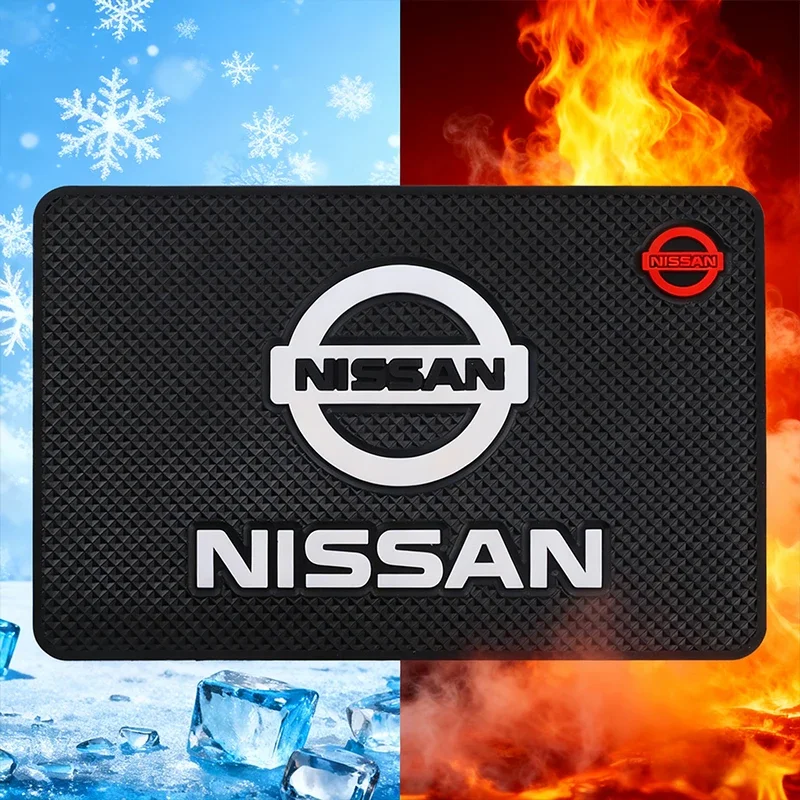 Car Non Slip Mat Dashboard Pad Phone Perfume Fixing Holder For Nissan Sylphy N7 Qashqai J11 Teana Note Navara Juke Tiida X-trail