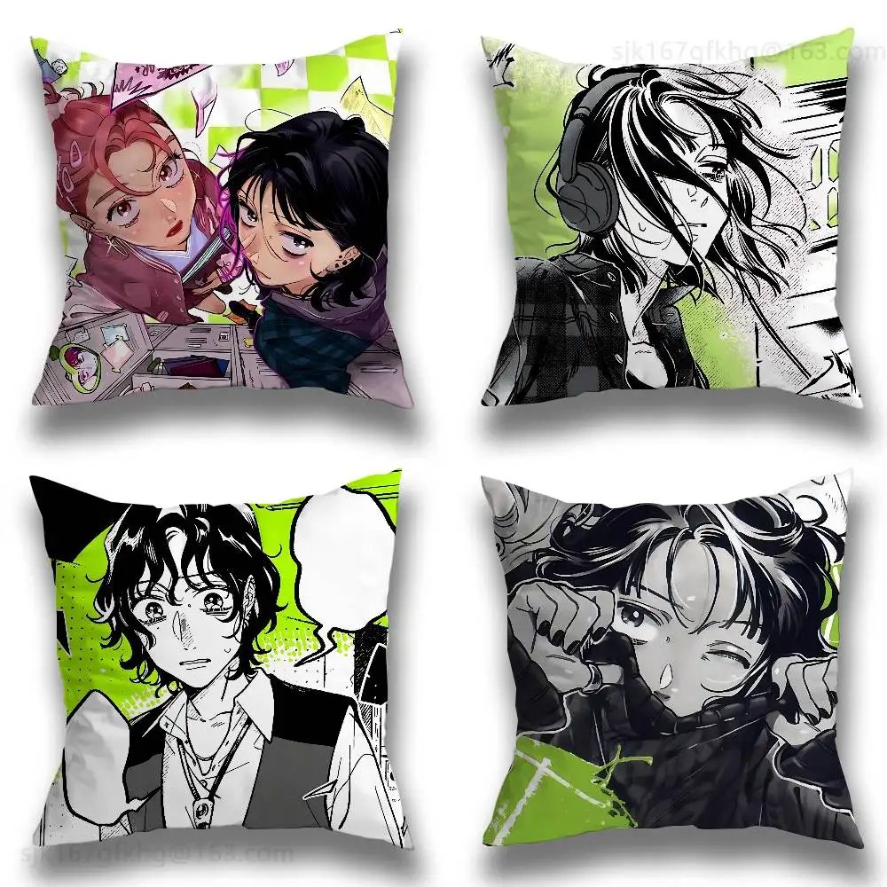 

the guy she was interested Pillow Case Anti-dustmite Pillowcase Invisible zipper silky short plush Sofa cushion cover