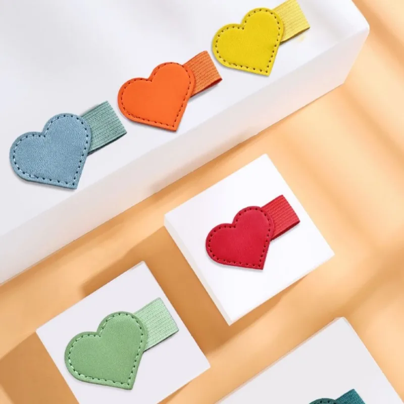 

Минималистичный кожаный зажим для ручек для журналов, самоклеящаяся эластичная лента, аксессуар для ноутбука, органайзер в деловом стиле с отделением для ручки