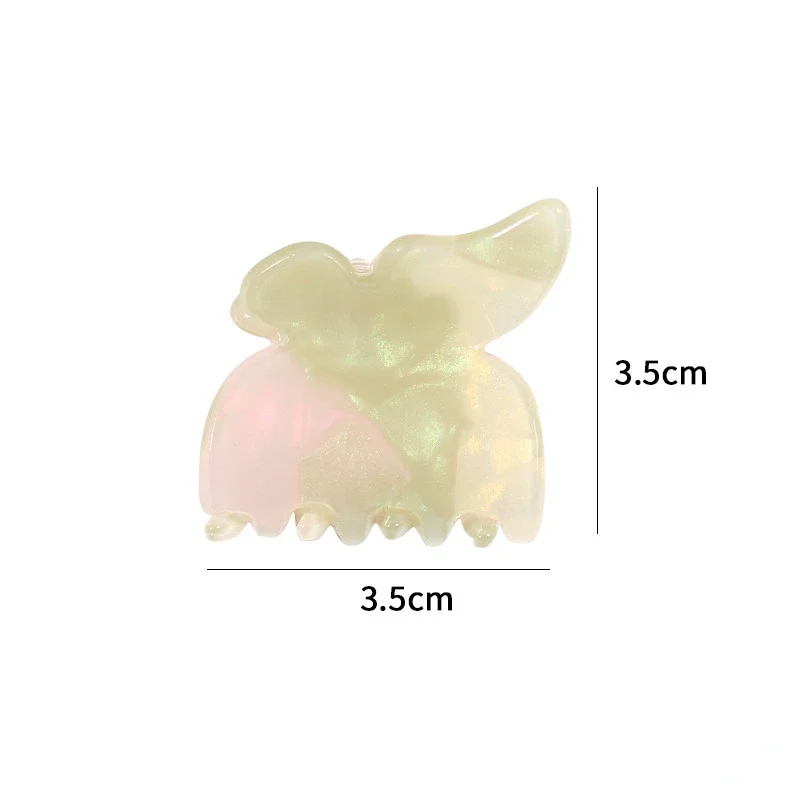 Korean Fashion Butterfly Shape Aurora Mini Women\'s Hair Clips Crab Claw Girls Ponytail Hairpin Barrette Hair Accessories