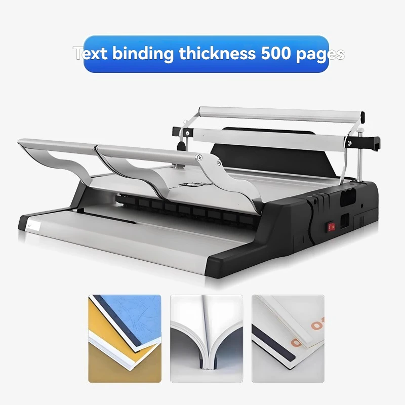 U-100 Hot Melt Ten Teeth Velcro Electric Graphic Store Report Financial Archives Accounting Vouchers Manual Binding Machine