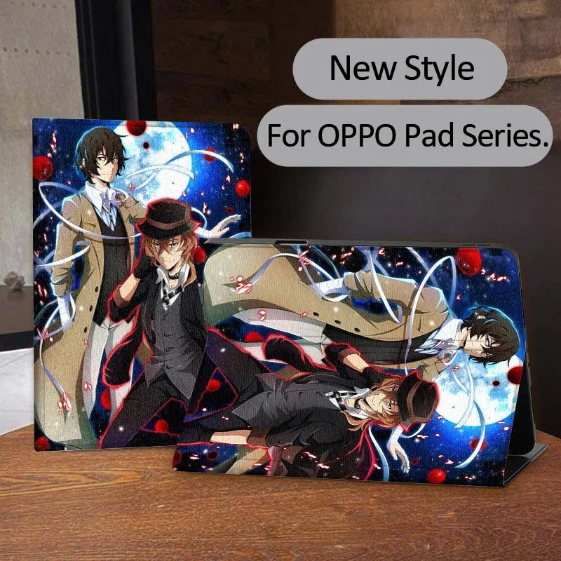 

Bungo Stray Dogs Anime Tablet Case For OPPO Pad 2 3 4 11 SE X Air 2 Neo Pro 12.1 10.36 11 11.4 13.2 Inch