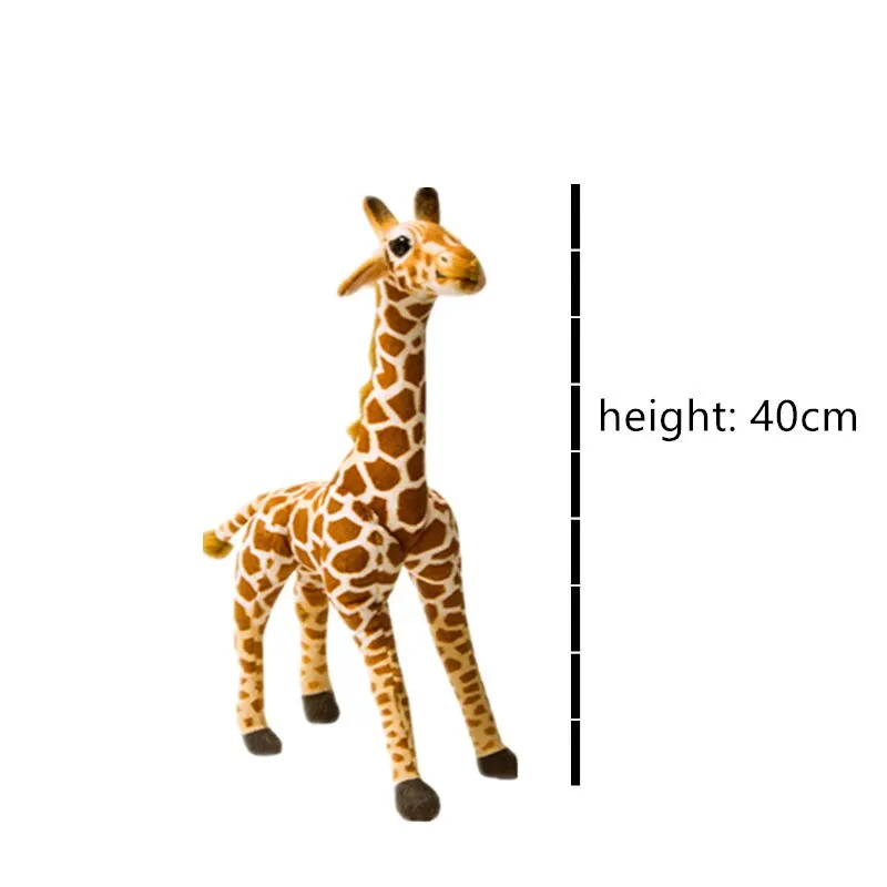 1個40cmかわいいシミュレーションキリンぬいぐるみ子供赤ちゃん素敵な実生活動物人形子供部屋装飾誕生日プレゼント