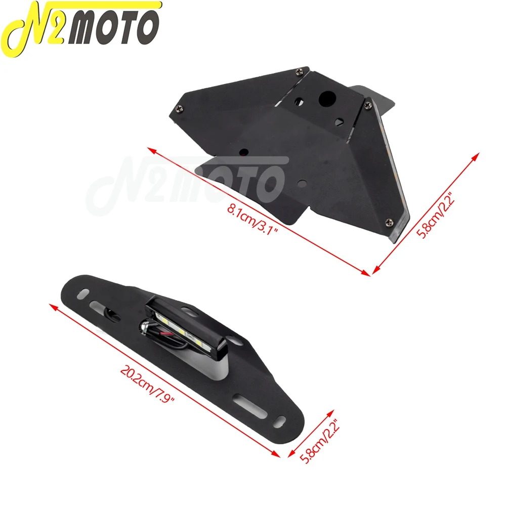 LED Turn Signal Light Mirror Block Off Tail Tidy Eliminator Licence Plate Bracket For Ducati Panigale Streetfighter V4 V4R/S V2