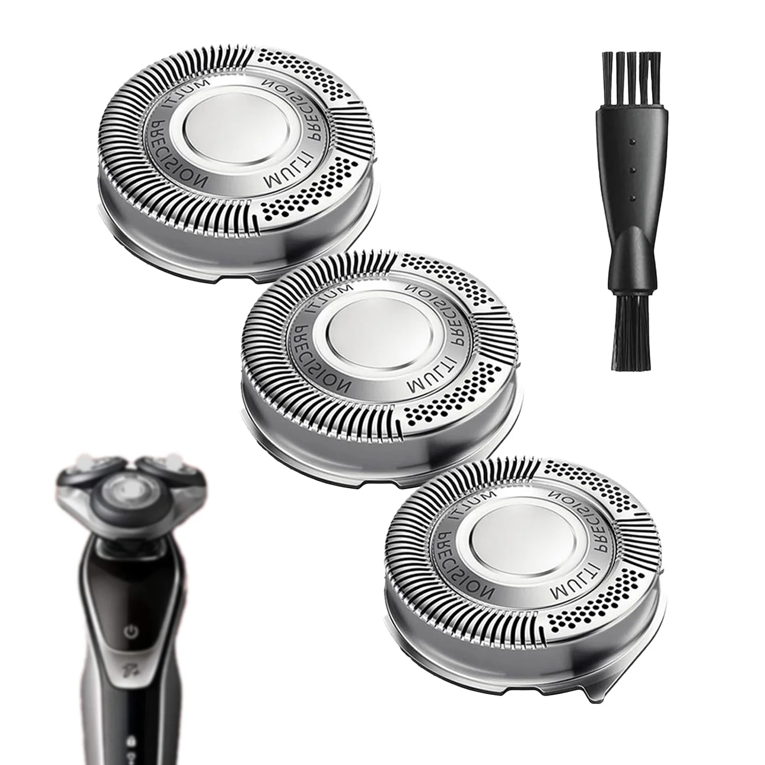 9 Pack SH50 Replacement Heads Double Blades Compatible with Phi-lips Norelco 5000 Replacement Electric Shaving Head Razor Blades