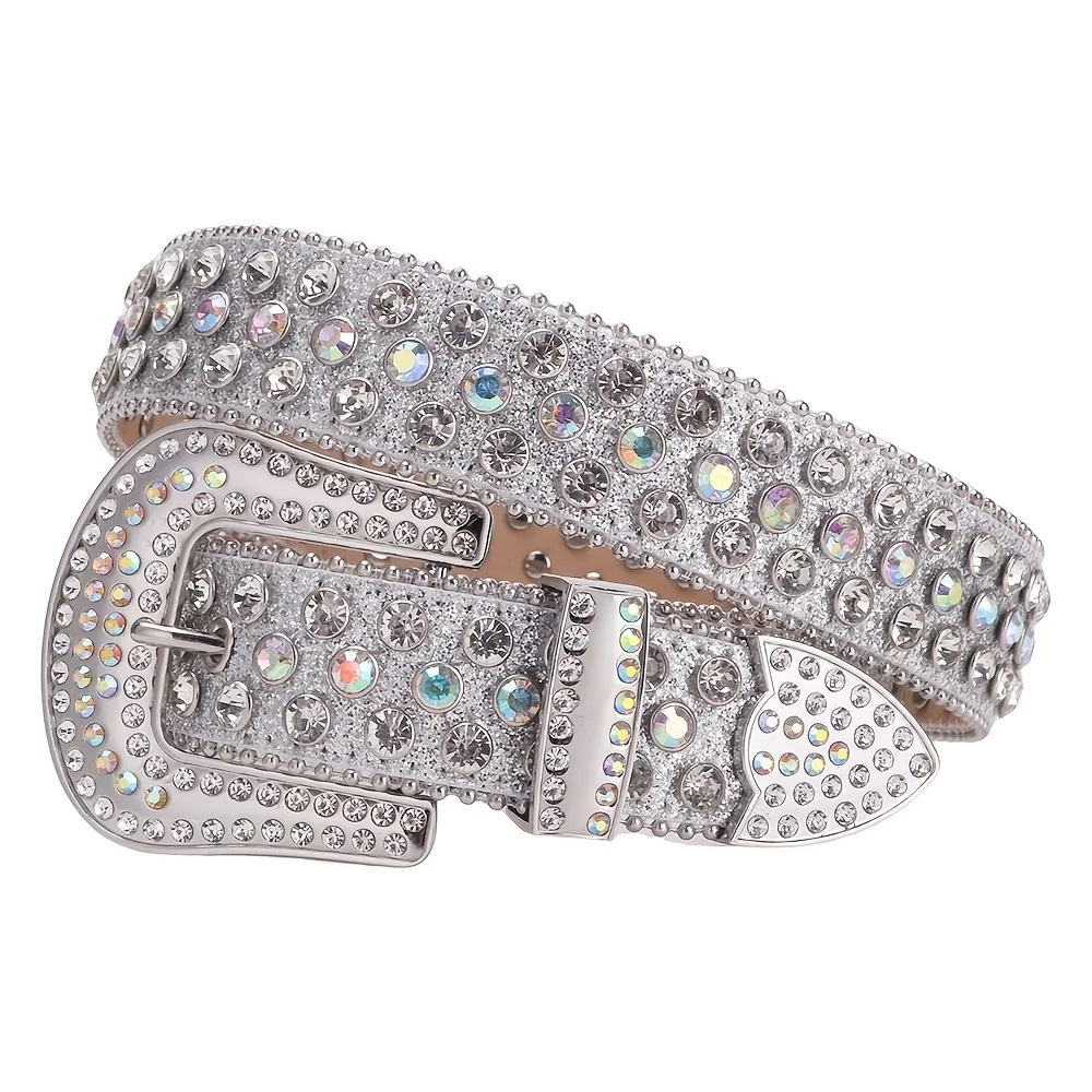 

Shiny Fashion Cinto Brilhante Crystal Embellished Belts Fashion Trends Women'S Rhinestone Belts Luxury Design For Men And Women