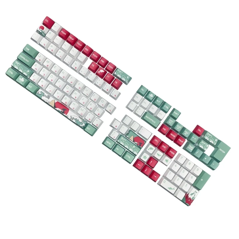 Set Keycap PBT Dapat Disesuaikan Laut Karang XDA/OEM Keycaps untuk Keyboard Mekanis, Keycaps Zhuyin Tradisional Dropship